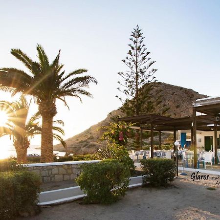 Ferienwohnung Glaros Luxury Studio On The Beach Arkasa Exterior foto